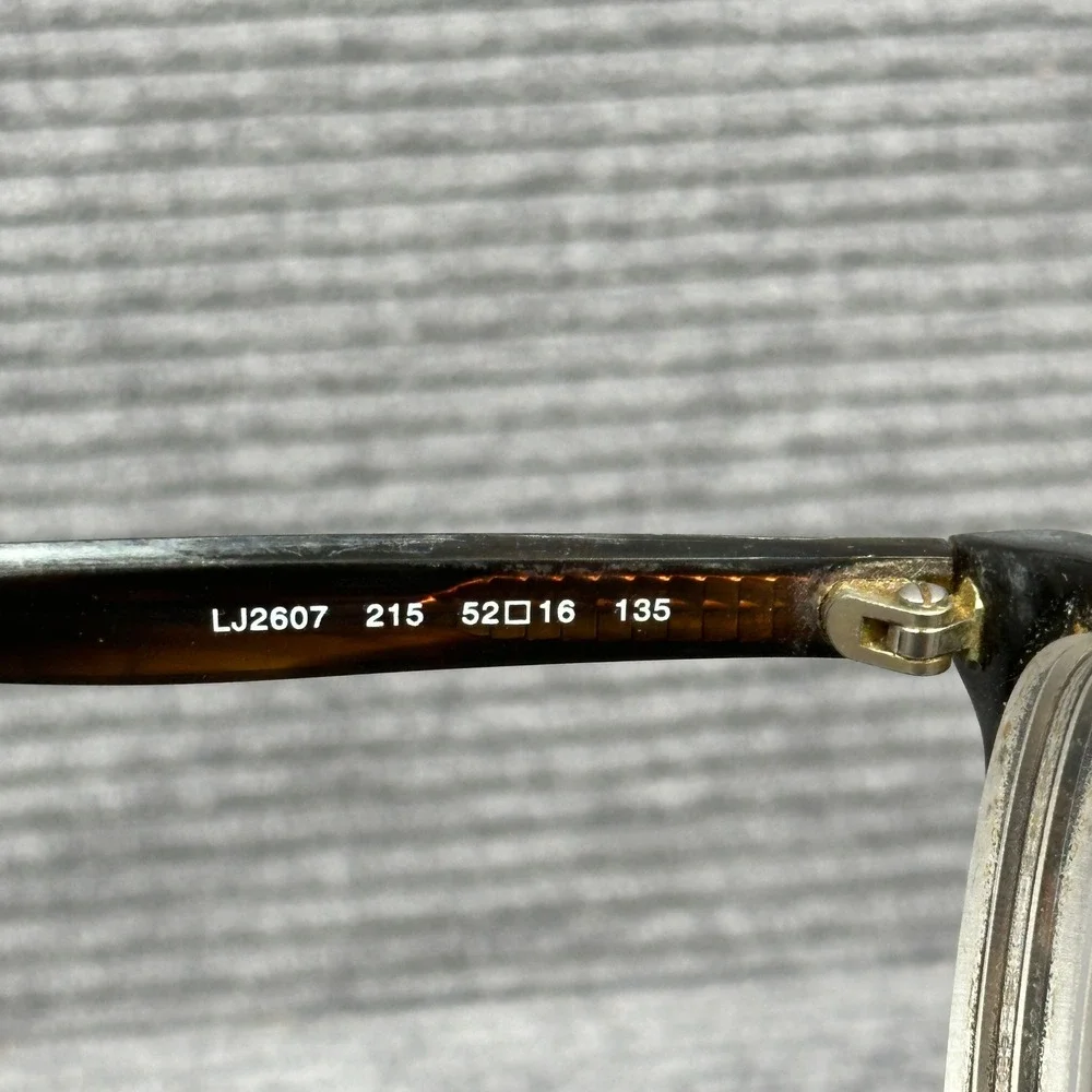 Liu Jo LJ2607 216 Tortoise Shell Square Eyeglasses Frames 52-16-135 Y2k